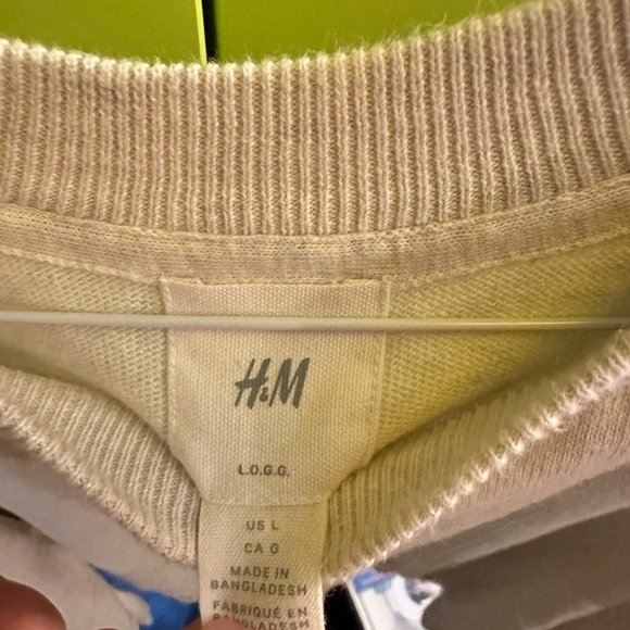 Men's beige sweater size L from H&M - Picture 5 of 5